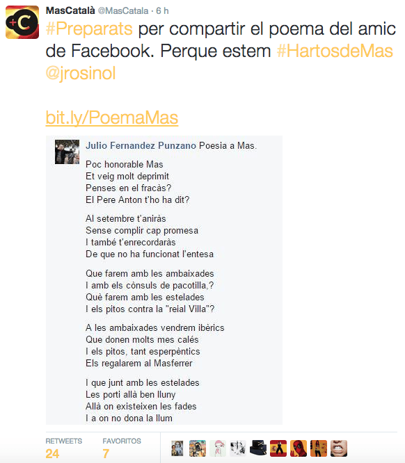 poema ARtur Mas