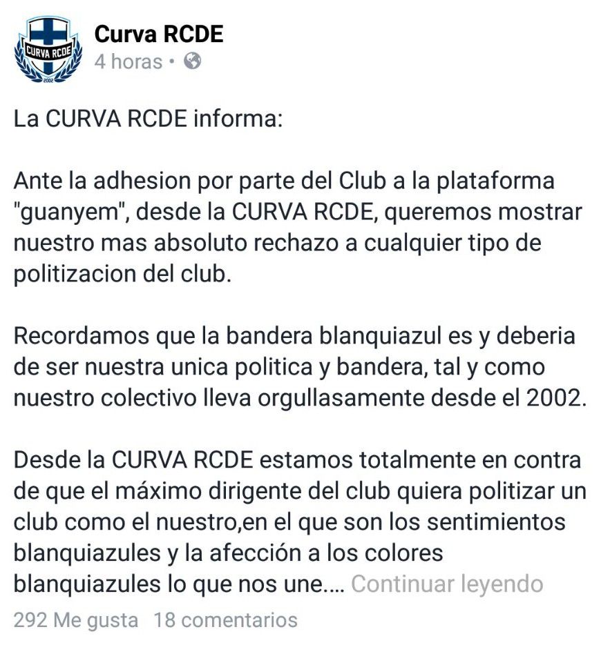 español curva