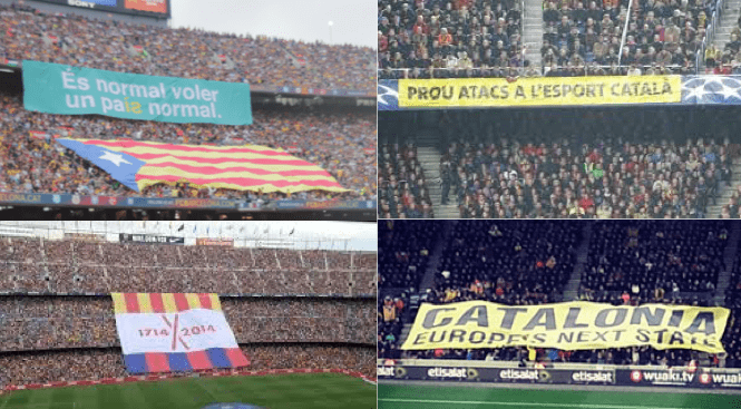 FCB Barça pancartas
