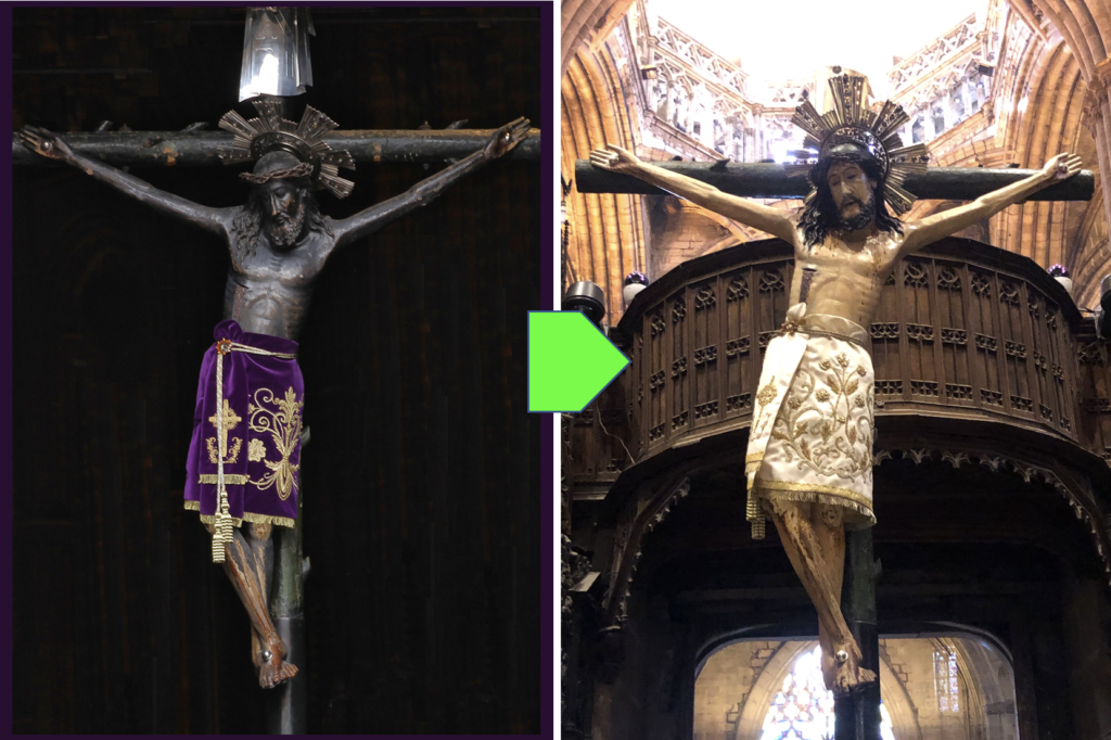 La sorprendente restauración del Santo Cristo de Lepanto Dolça Catalunya