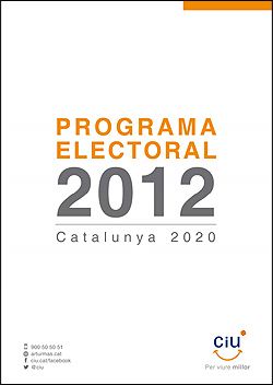 Programa CiU 2012