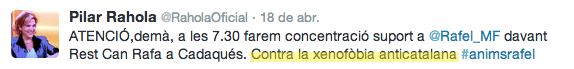 Rahola tweet