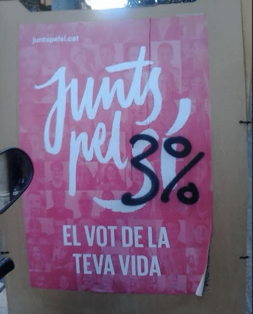 JUNTS X 3%