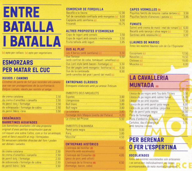 Menú Borne