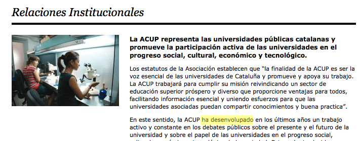 ACUP immersió