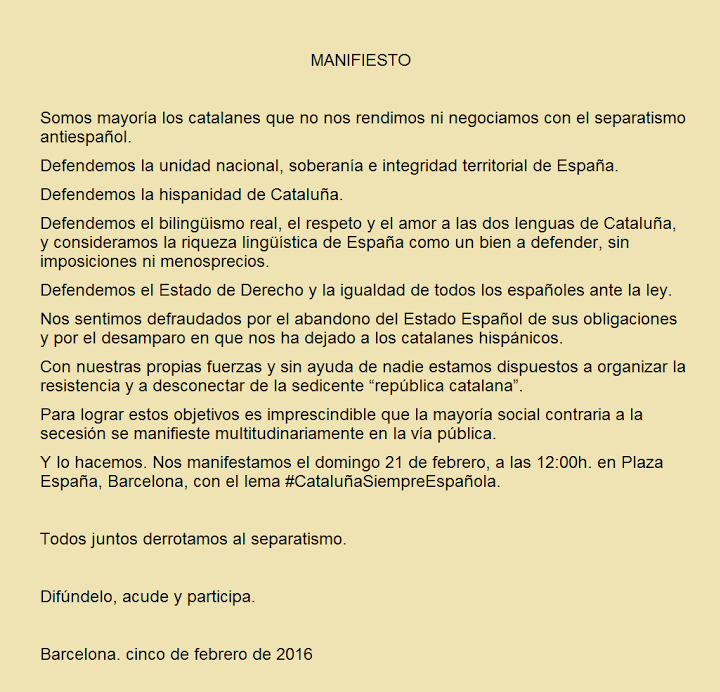 manifestación